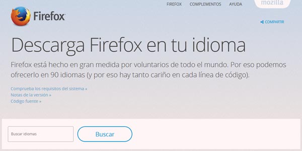 descargar firefox en espanol cambiar idioma