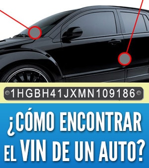 cómo encontrar el vin de un auto