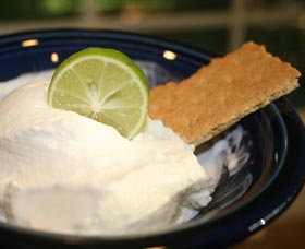 helado bajo en calorías de limon