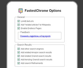 FastestChrome mejorar a Google Chrome