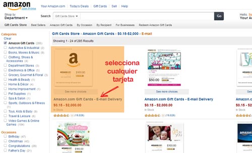 comprar gift card amazon en venezuela