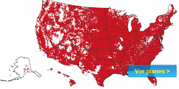 mapa de cobertura Verizon Wireless mejor compania de celulares