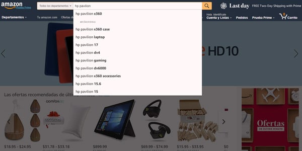comprar en amazon buscar productos
