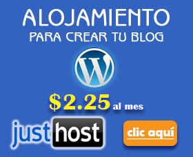 crear un blog wordpress alojamiento con justhost