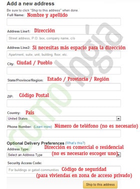 pagar en amazon comprar en amazon por internet direccion de envio