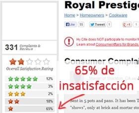 precios de ollas royal prestige clientes insatisfechos de royal prestige