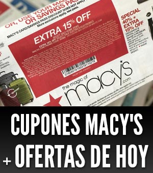 cupones de Macy's ofertas de hoy