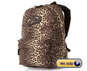 mochilas escolares femeninas leopardo