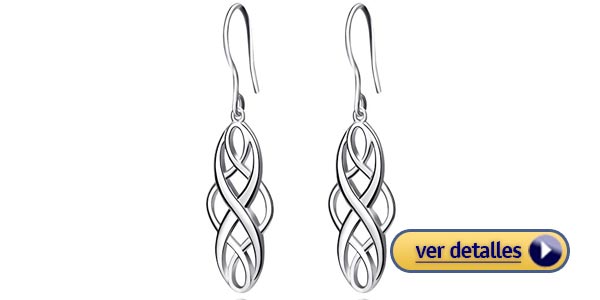 Aretes de plata esterlina regalos por menos de 25 dolares