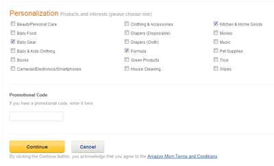 amazon mom personalization