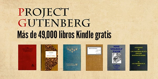 libros Kindle gratis legalmente proyect gutemberg