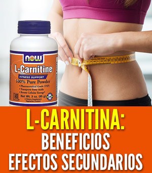 L-Carnitina beneficios efectos secundarios riesgos dosis
