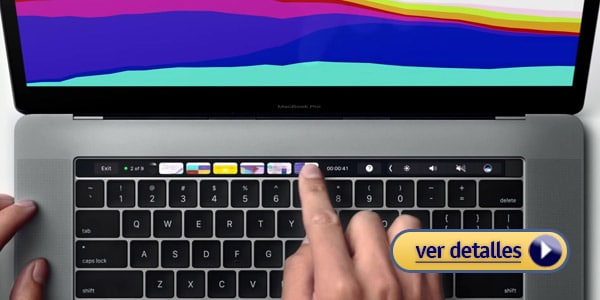 Macbook Pro con barra digital touch bar 2016 economica