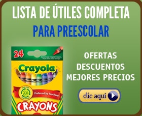 lista de utiles completas para preescolar prescolar