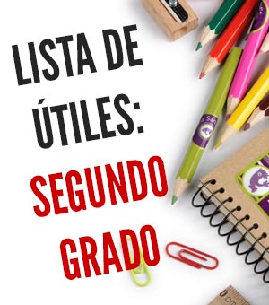 lista de utiles de segundo grado 2do grado