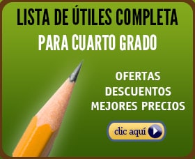 lista de útiles escolares 4to grado cuarto grado