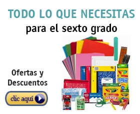 lista de útiles escolares sexto grago 6to grado amazon