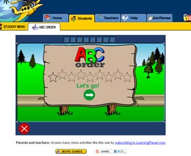 Juegos para aprender ingles ABC Order