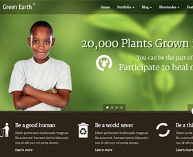 Mejor plantilla WordPress Green Earth