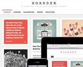 Mejores plantillas WordPress: Hoarder