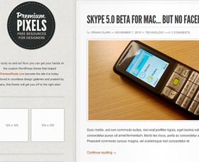 Mejores plantillas WordPress para blogs Premium Pixels