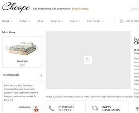 Mejores plantillas WordPress para una tienda: CHEOPE Shop