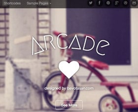 Mejores temas WordPress gratis: Arcade