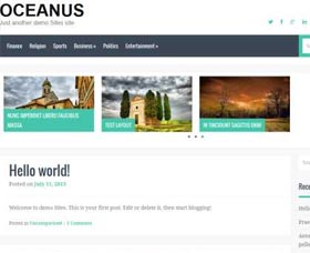 Plantillas WordPress gratis Oceanus