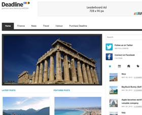 Plantillas WordPress para blog: Deadline