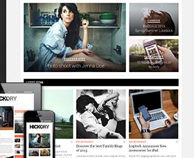 Plantillas WordPress para blogs Hickory