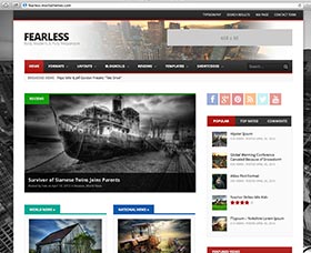 Plantillas WordPress para revistas: Fearless