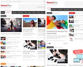 Plantillas WordPress para revistas: NewsPlus