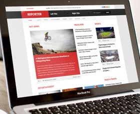 Plantillas WordPress para revistas: Reporter