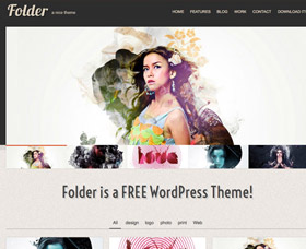 Temas WordPress para fotos: Folder