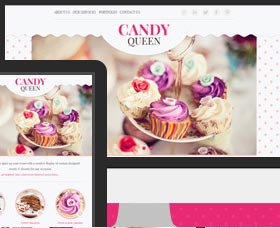 Plantillas WordPress femeninas: Candy Queen
