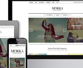 Plantillas WordPress femeninas: Mokka