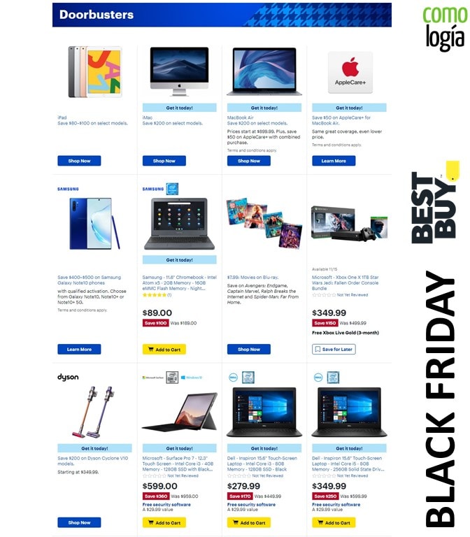 Best Buy Viernes Negro 2020 Lista de ofertas Black Friday + FOLLETO