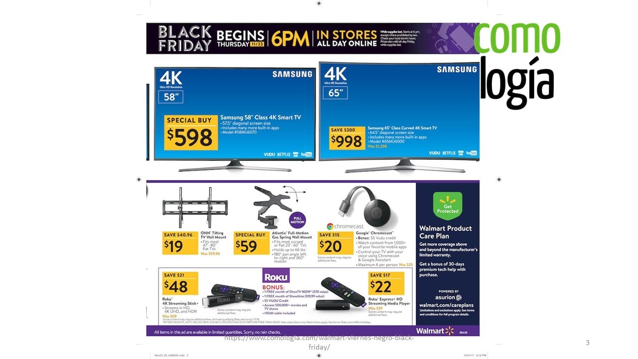 Walmart Viernes Negro 2018 Lista de ofertas de Walmart Black Friday