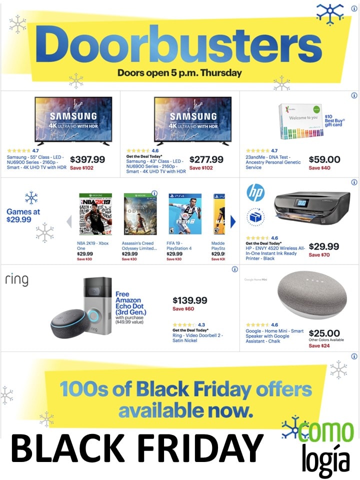 Best Buy Viernes Negro 2019 Lista de ofertas Black Friday + FOLLETO