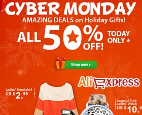 mejores tiendas cyber monday aliexpress lunes cibernético