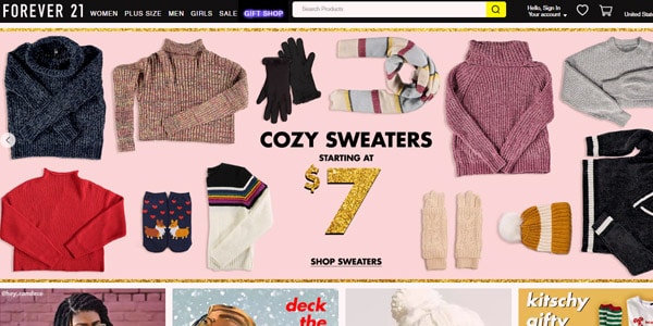 mejores tiendas cyber monday forever 21