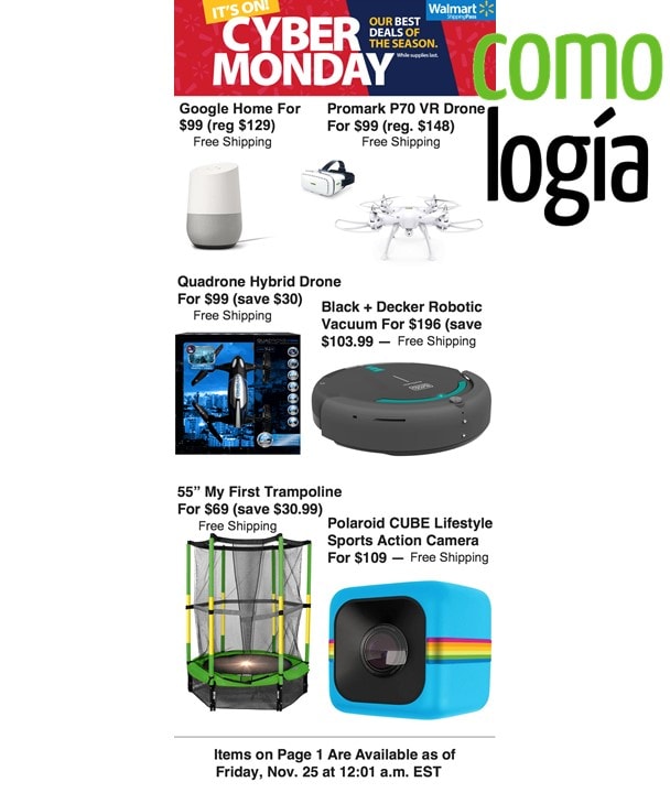 Walmart tv deals cyber monday 2018