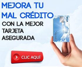 tarjeta de credito con mal credito tarjeta asegurada