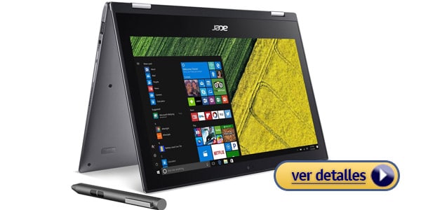 Acer Spin 1 laptop barata con larga bateria