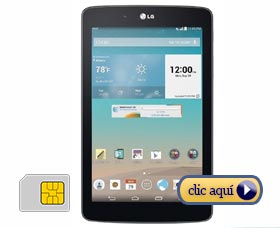 Mejores tabletas con SIM card: LG G Pad