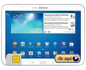  Mejores tabletas con tarjeta SIM: Samsung Galaxy Tab 3 10.1