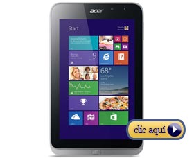 Mejores tabletas para la universidad: ACER Iconia W4-820