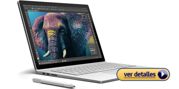Microsoft Surface Book Laptop ligera con lapiz tactil y bateria larga