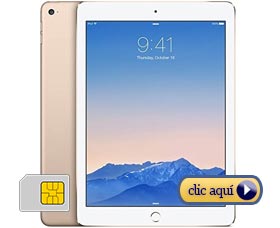 Tabletas con tarjeta SIM: iPad Air 2