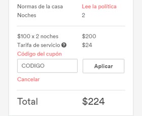 cupones AirBnb cupones de descuento